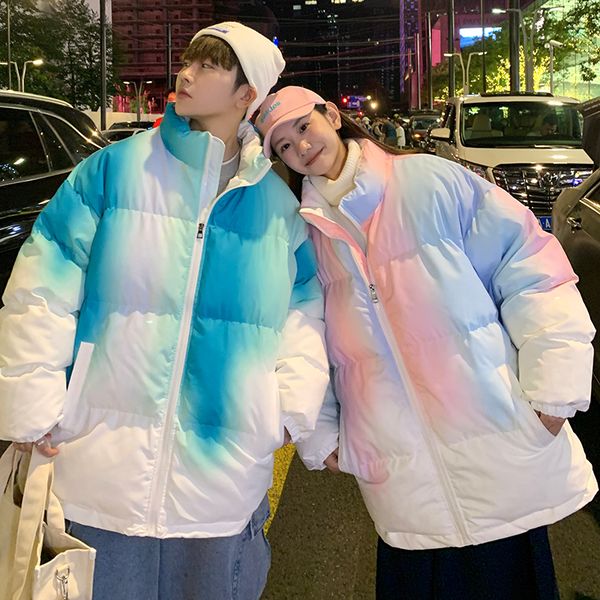 women's down parkas winter collection couple cute rainbow color gradient oversize street women puffer jacket men parkas thick warm coat, Black
women's down parkas winter collection couple cute rainbow color gradient oversize street women puffer jacket men parkas thick warm coat, Black