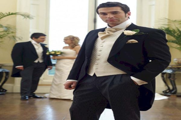 new morning style black groom tuxedos peak lapel man groomsman mens wedding suits bridegroom jacketpantstievest 1841971888, Black;gray
new morning style black groom tuxedos peak lapel man groomsman mens wedding suits bridegroom jacketpantstievest 1841971888, Black;gray
