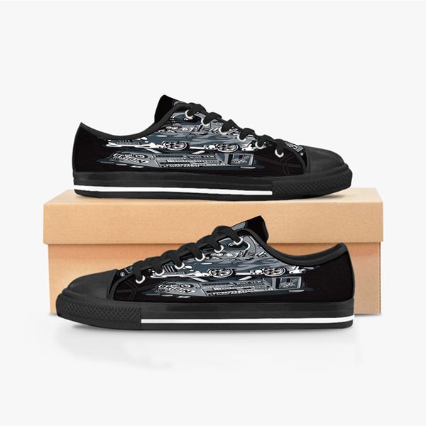 custom shoes classic canvas low cut skateboard casual triple black accept customization uv printing low mens womens sports sneakers breathab
custom shoes classic canvas low cut skateboard casual triple black accept customization uv printing low mens womens sports sneakers breathab
