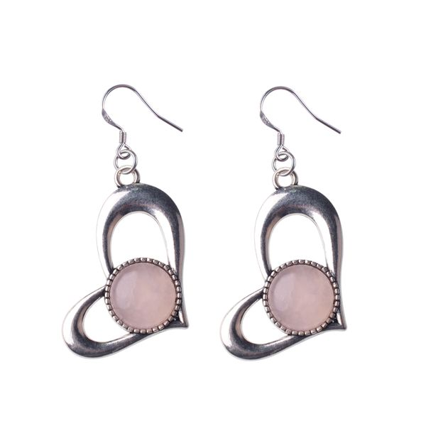 natura gemstone love alloy pendant earrings amethyst green aventurine powder crystal gift for women, Silver
natura gemstone love alloy pendant earrings amethyst green aventurine powder crystal gift for women, Silver