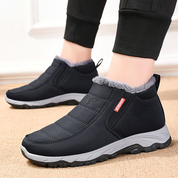 boots winter men ankle plush fur warm couple low-snow non-slip slip-on casual sneakers solid color fleece shoes 221117, Black
boots winter men ankle plush fur warm couple low-snow non-slip slip-on casual sneakers solid color fleece shoes 221117, Black