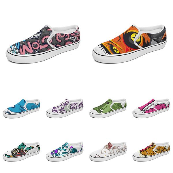 men women custom slip on canvas shoes anime cartoon animal design diy word black white blue red outdoor mens trainer 124
men women custom slip on canvas shoes anime cartoon animal design diy word black white blue red outdoor mens trainer 124