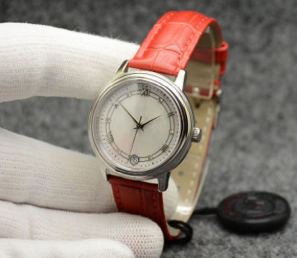 de ville prestige watch automatic mechanical silver case silver shell dial red leather strap date sapphire glass 32mm women miyota 2813 wris, Slivery;brown
de ville prestige watch automatic mechanical silver case silver shell dial red leather strap date sapphire glass 32mm women miyota 2813 wris, Slivery;brown