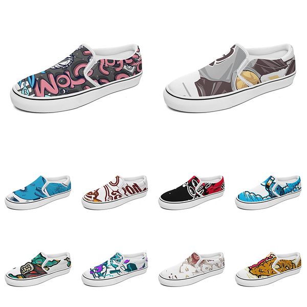men women custom slip on canvas shoes anime cartoon animal design diy word black white blue red outdoor mens trainer 030
men women custom slip on canvas shoes anime cartoon animal design diy word black white blue red outdoor mens trainer 030