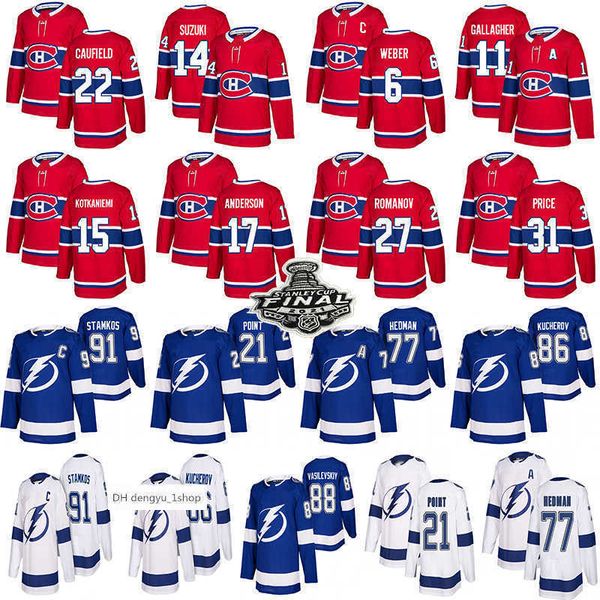 22 cole caufield montreal canadiens hockey jerseys 14 nick suzuki 31 carey price tampa bay lightning 91 steven stamkos 86 kucherov 77 hedman, Black;red
22 cole caufield montreal canadiens hockey jerseys 14 nick suzuki 31 carey price tampa bay lightning 91 steven stamkos 86 kucherov 77 hedman, Black;red