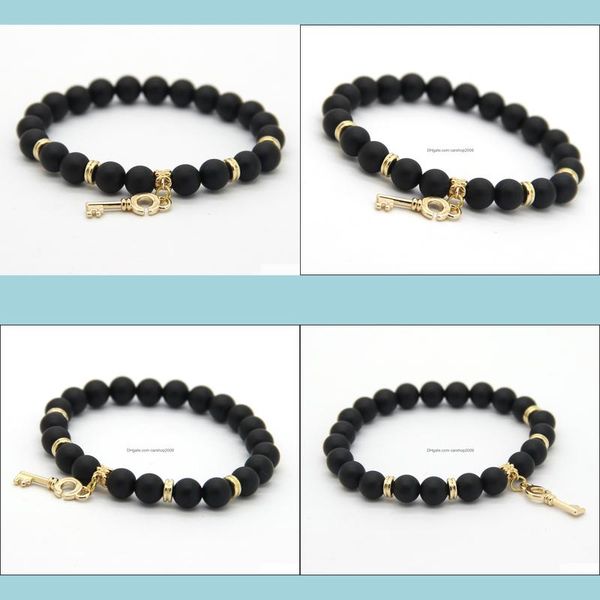 beaded wholesale 8mm real matte onyx stone beads with key pendant gold bracelets arrival jewelry for party gift drop delivery dhfwi, Black
beaded wholesale 8mm real matte onyx stone beads with key pendant gold bracelets arrival jewelry for party gift drop delivery dhfwi, Black