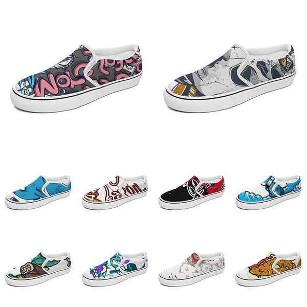 men women custom slip on canvas shoes anime cartoon animal design diy word black white blue red outdoor mens trainer 028
men women custom slip on canvas shoes anime cartoon animal design diy word black white blue red outdoor mens trainer 028