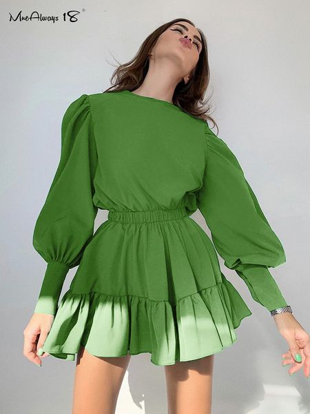 casual dresses mnealways18 lantern sleeve vintage long oneck women ruffle short mini pleated aline frill lady 221117, Black;gray
casual dresses mnealways18 lantern sleeve vintage long oneck women ruffle short mini pleated aline frill lady 221117, Black;gray
