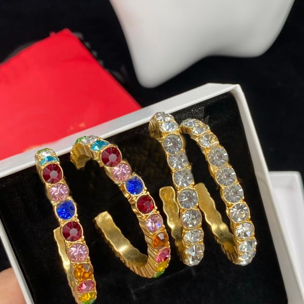luxurious micro inlays crystal hoop earring studs earrings 18k gold plated anti allergy women's ear clip jewelry gifts der2 -01, Golden;silver
luxurious micro inlays crystal hoop earring studs earrings 18k gold plated anti allergy women's ear clip jewelry gifts der2 -01, Golden;silver