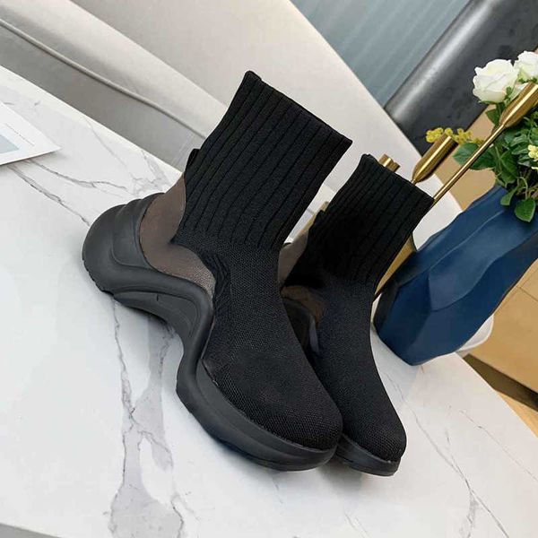 brand casual shoes designer boots stitching leather elastic short lady knit socks ankle slip-on winter size 35-41, Black
brand casual shoes designer boots stitching leather elastic short lady knit socks ankle slip-on winter size 35-41, Black