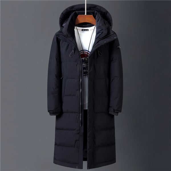 men's down parkas winter 90% white duck jacket hooded fashion coat long thicken warm black 221117
men's down parkas winter 90% white duck jacket hooded fashion coat long thicken warm black 221117