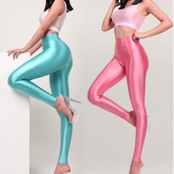 women's leggings tight satin glossy leggings silk high waist yoga sports pants leggings plus size sport women bottoms 221117, Black
women's leggings tight satin glossy leggings silk high waist yoga sports pants leggings plus size sport women bottoms 221117, Black