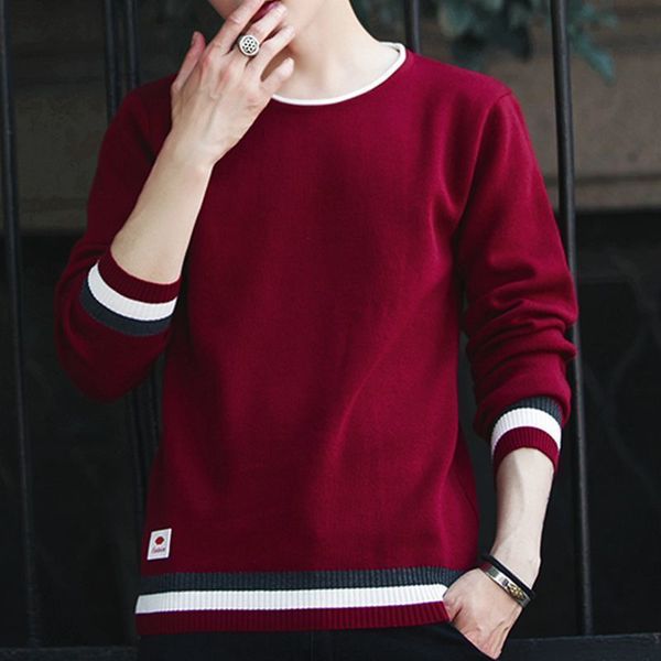 men's sweaters stylish solid color oneck knitted spliced allmatch sweater men's clothing autumn casual pullovers loose korean 221, White;black
men's sweaters stylish solid color oneck knitted spliced allmatch sweater men's clothing autumn casual pullovers loose korean 221, White;black