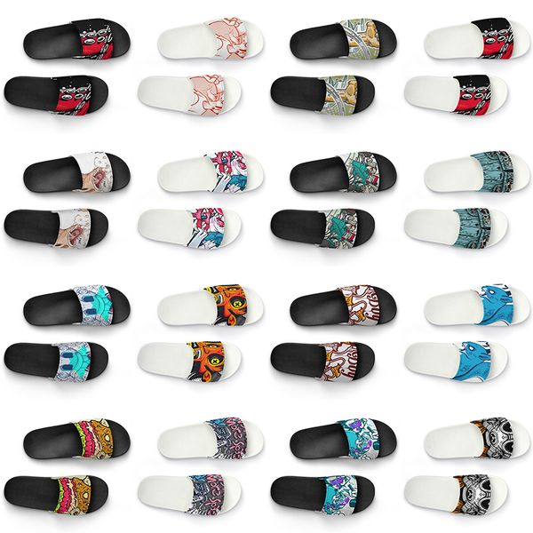 men women custom slippers shoes artoon animal design diy word black white blue red mens trainer 221
men women custom slippers shoes artoon animal design diy word black white blue red mens trainer 221
