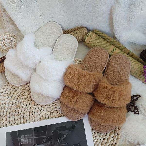 rabbit fur indoor slippers winter home shoes ladies cross soft plush slippers sandals, Black
rabbit fur indoor slippers winter home shoes ladies cross soft plush slippers sandals, Black