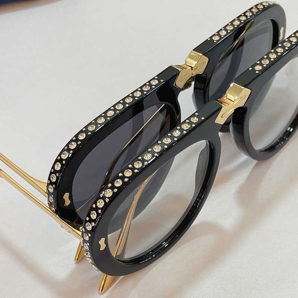 womens mens or sunglasses g 0307s classic black thick plate frame with diamond decoration foldable metal temple oval lens designer original, White;black
womens mens or sunglasses g 0307s classic black thick plate frame with diamond decoration foldable metal temple oval lens designer original, White;black