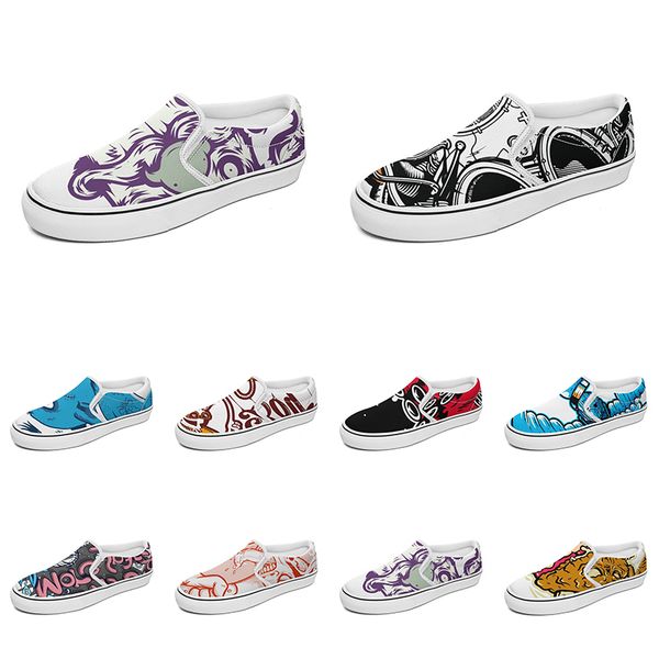 men women custom slip on canvas shoes anime cartoon animal design diy word black white blue red outdoor mens trainer 098
men women custom slip on canvas shoes anime cartoon animal design diy word black white blue red outdoor mens trainer 098