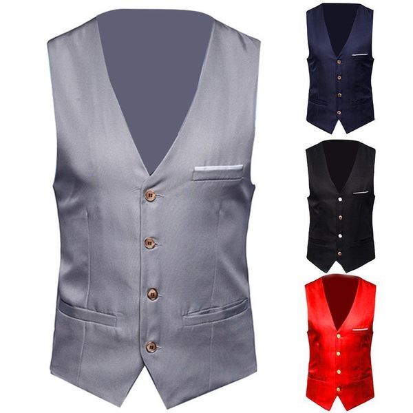 mens vests dress for men slim fits suit male waistcoat gilet homme casual sleeveless formal business chaleco hombre 221118, Black;white
mens vests dress for men slim fits suit male waistcoat gilet homme casual sleeveless formal business chaleco hombre 221118, Black;white