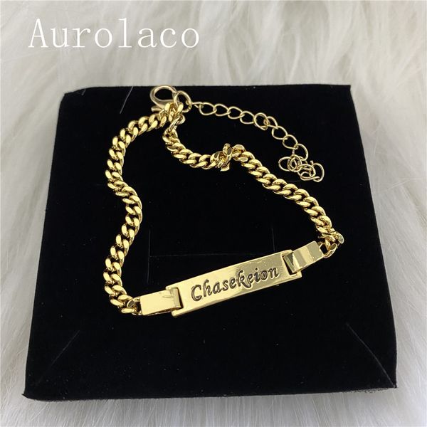 charm bracelets aurolaco name custom stainless steel personality jewelry gift for baby 221118, Golden;silver
charm bracelets aurolaco name custom stainless steel personality jewelry gift for baby 221118, Golden;silver