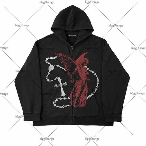 men's hoodies sweatshirts retro print zip up hoodie streetwear goth sweatshirt tracksuit harajuku oversized y2k teen vintage men clothi, Black
men's hoodies sweatshirts retro print zip up hoodie streetwear goth sweatshirt tracksuit harajuku oversized y2k teen vintage men clothi, Black