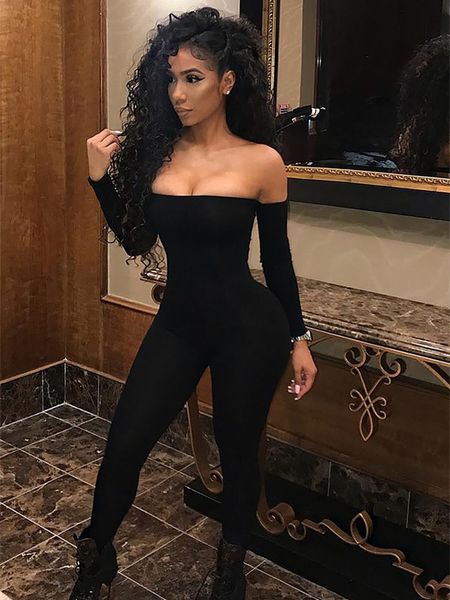 womens jumpsuits rompers off shoulder bodycon women solid color long sleeve skinny romper fitness club overalls female streetwear 221118, Black;white
womens jumpsuits rompers off shoulder bodycon women solid color long sleeve skinny romper fitness club overalls female streetwear 221118, Black;white