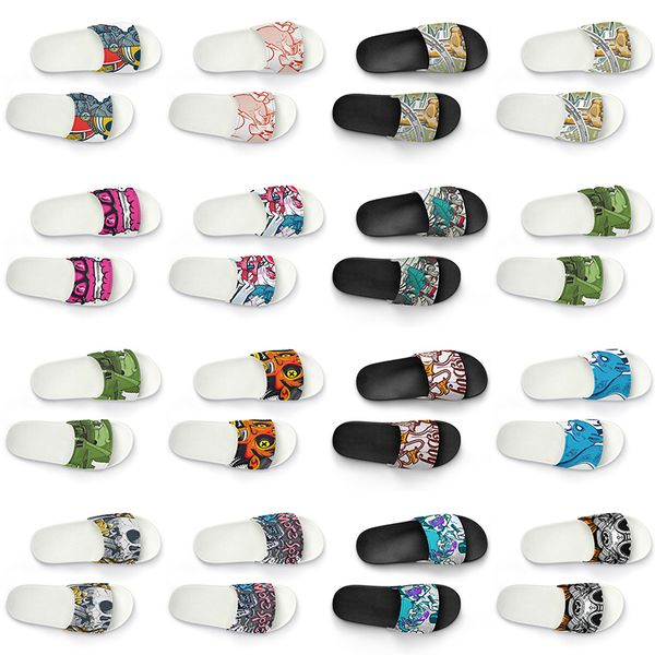 men women custom slippers shoes artoon animal design diy word black white blue red mens trainer 307
men women custom slippers shoes artoon animal design diy word black white blue red mens trainer 307