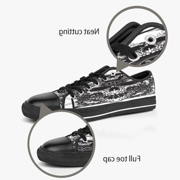 men women diy custom shoes low canvas skateboard sneakers triple black customization uv printing sports sneakers kaola 158-33
men women diy custom shoes low canvas skateboard sneakers triple black customization uv printing sports sneakers kaola 158-33