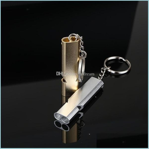 key rings double tube frequency emergency survival whistle keychain out door sport mountaineering cam bag hangs drop delivery jewelry dh1e7, Slivery;golden
key rings double tube frequency emergency survival whistle keychain out door sport mountaineering cam bag hangs drop delivery jewelry dh1e7, Slivery;golden