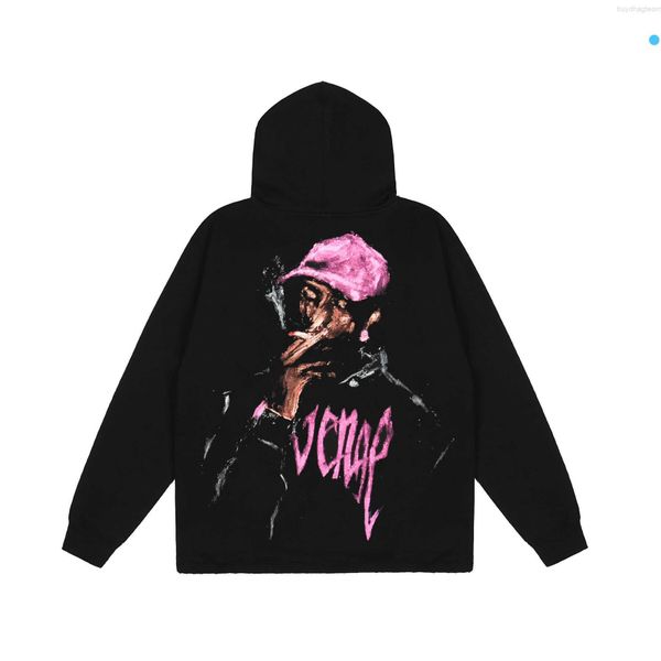 hoodie for men reveal cotton venge designer brand revenge purple lightning letter printed smoking portrait plush loose high street hiphop, Black
hoodie for men reveal cotton venge designer brand revenge purple lightning letter printed smoking portrait plush loose high street hiphop, Black