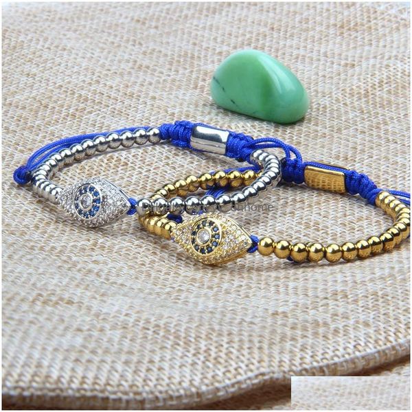 charm bracelets arrival religion jewelry 4mm stainless steel beads with micro pave black and blue cz lucky eye rame bracelet for gif dhi7o, Golden;silver
charm bracelets arrival religion jewelry 4mm stainless steel beads with micro pave black and blue cz lucky eye rame bracelet for gif dhi7o, Golden;silver