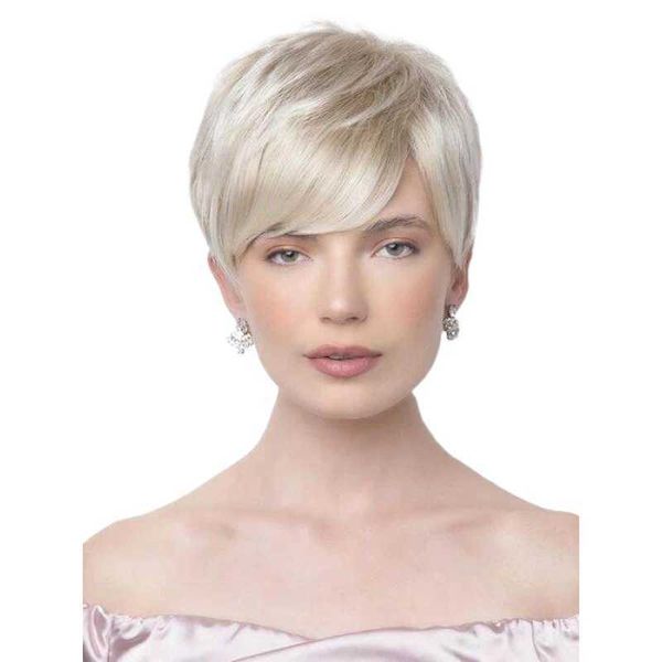 women's wigs fashionable mixed color short slanted bangs partial straight hair, Black
women's wigs fashionable mixed color short slanted bangs partial straight hair, Black