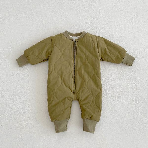 rompers melario winter baby clothing toddler boys rompers suit infant outfit winter clothing plus warm born romper infant baby romper 221118, Blue