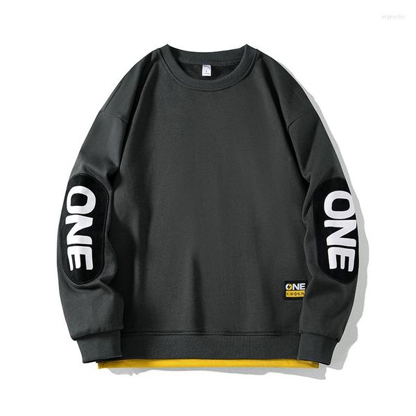 men's hoodies 2022 mens fashion patch fake two-piece sweatshirt spring and autumn casual loose all-match bottoming shirt streetwear, Black
men's hoodies 2022 mens fashion patch fake two-piece sweatshirt spring and autumn casual loose all-match bottoming shirt streetwear, Black