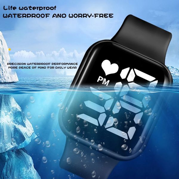 heart love led digital wristwatches electronic fashion simple square candy silicone swimming waterproof children's bracelet watch, Slivery;brown
heart love led digital wristwatches electronic fashion simple square candy silicone swimming waterproof children's bracelet watch, Slivery;brown