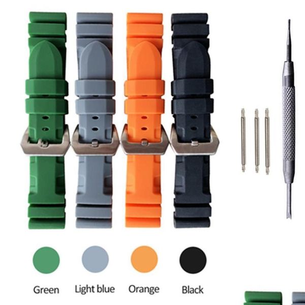 watch bands watch bands sports style rubber strap 24mm for pam band dustproof and waterproof watchbands tool229b drop delivery 2021 otqht, Black;brown
watch bands watch bands sports style rubber strap 24mm for pam band dustproof and waterproof watchbands tool229b drop delivery 2021 otqht, Black;brown