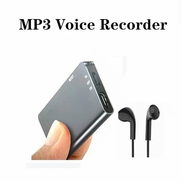 Image of Small Dictaphone Digital Voice Recorder Q61 Professional Noice Reduce Recording Ultra Thin HD Encryption MP3 Player for Meeting Class Lecture USB Device Storage