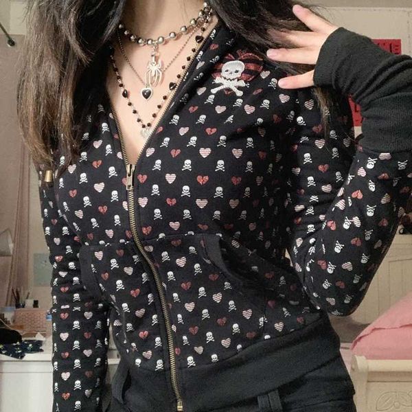 women's jackets skulls print mall goth hoodies vintage dark academia emo coat jackets y2k aesthetics grunge zip up sweatshirts e-girl g, Black;brown
women's jackets skulls print mall goth hoodies vintage dark academia emo coat jackets y2k aesthetics grunge zip up sweatshirts e-girl g, Black;brown