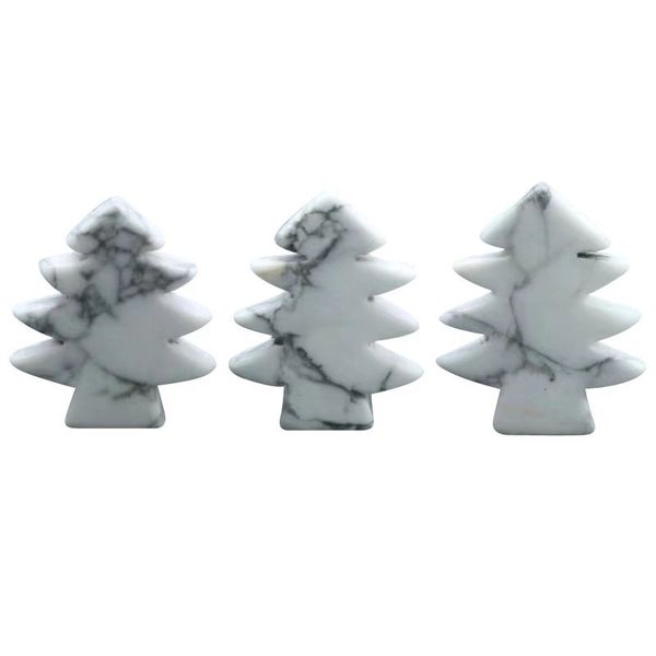 3 pieces howlite healing crystal stones pendant mini christmas tree desk ornament pocket stone home office christmas decoration, Silver
3 pieces howlite healing crystal stones pendant mini christmas tree desk ornament pocket stone home office christmas decoration, Silver