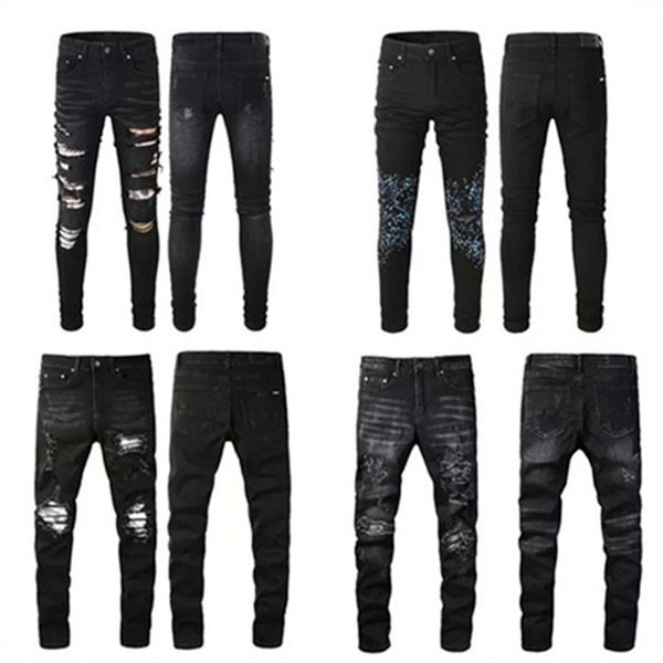 men's true designer jeans distressed jeans long trousers clothes cool guy denim embroidery biker pants fashion holes trouser hip-hop zi, Blue
men's true designer jeans distressed jeans long trousers clothes cool guy denim embroidery biker pants fashion holes trouser hip-hop zi, Blue