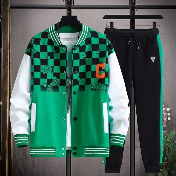 mens tracksuits baseball uniform jacket sets letter print casual singlebreasted hip hop sports twopiece harajuku 221118, Gray
mens tracksuits baseball uniform jacket sets letter print casual singlebreasted hip hop sports twopiece harajuku 221118, Gray