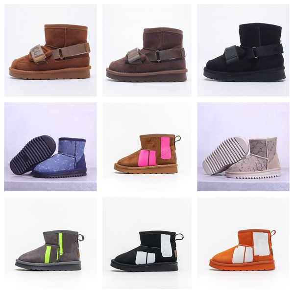 2022 new classic kids mini platform boots super matte children snow boots suede wool blended comfortable winter designer ankle size 25-35, Black;grey
2022 new classic kids mini platform boots super matte children snow boots suede wool blended comfortable winter designer ankle size 25-35, Black;grey