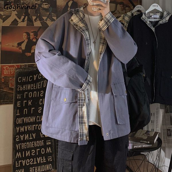 women's jackets basic women hooded harajuku patchwork plaid coats couple bf high street cargo jacket female baggy all-match ins zipper, Black;brown
women's jackets basic women hooded harajuku patchwork plaid coats couple bf high street cargo jacket female baggy all-match ins zipper, Black;brown
