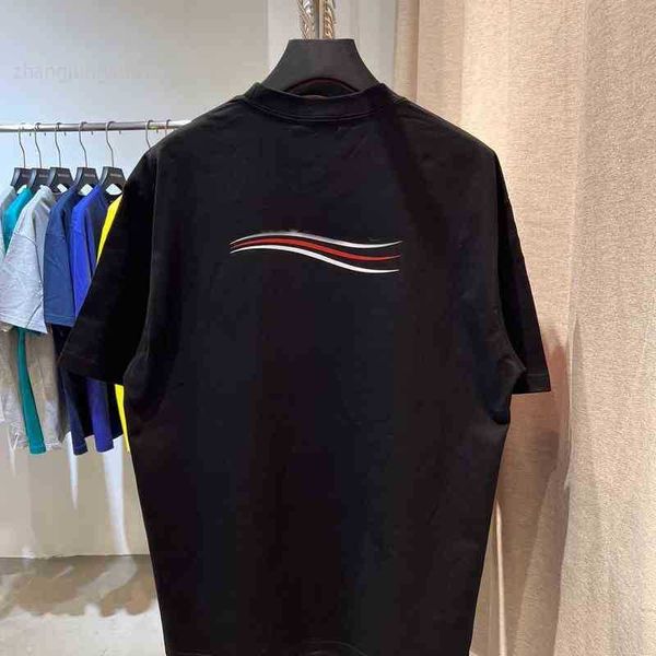 designer balanciagas spring and summer cola wave short sleeve men's and women's same style loose and versatile casual half, White;black
designer balanciagas spring and summer cola wave short sleeve men's and women's same style loose and versatile casual half, White;black