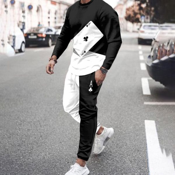 men s tracksuits 2 piece set 3d print male clothes outfits long sleeve t shirt pants suit fashion casual streetwear sportswear 221118, Gray
men s tracksuits 2 piece set 3d print male clothes outfits long sleeve t shirt pants suit fashion casual streetwear sportswear 221118, Gray