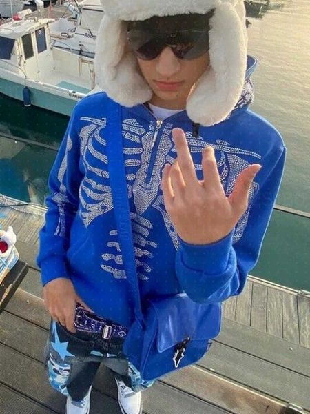 men's hoodies sweatshirts skeleton rhinestones hoodies women men autumn retro loose half zipper sweatshirts y2k casual long sleeve jack, Black
men's hoodies sweatshirts skeleton rhinestones hoodies women men autumn retro loose half zipper sweatshirts y2k casual long sleeve jack, Black