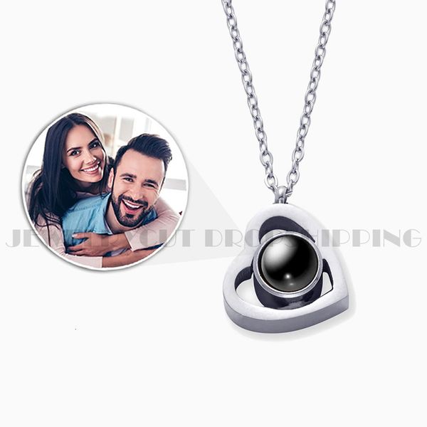 pendant necklaces steel durable po custom projection heart necklace lover family birthday mothers day memory gift jewelrys no oxidation 2211, Silver
pendant necklaces steel durable po custom projection heart necklace lover family birthday mothers day memory gift jewelrys no oxidation 2211, Silver