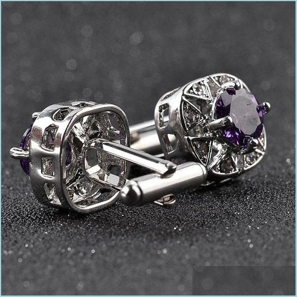 cuff links zircon cufflinks formal business suit shirt cuff link button for women men fashion jewelry gift drop delivery tie clasps dhd1j, Silver
cuff links zircon cufflinks formal business suit shirt cuff link button for women men fashion jewelry gift drop delivery tie clasps dhd1j, Silver
