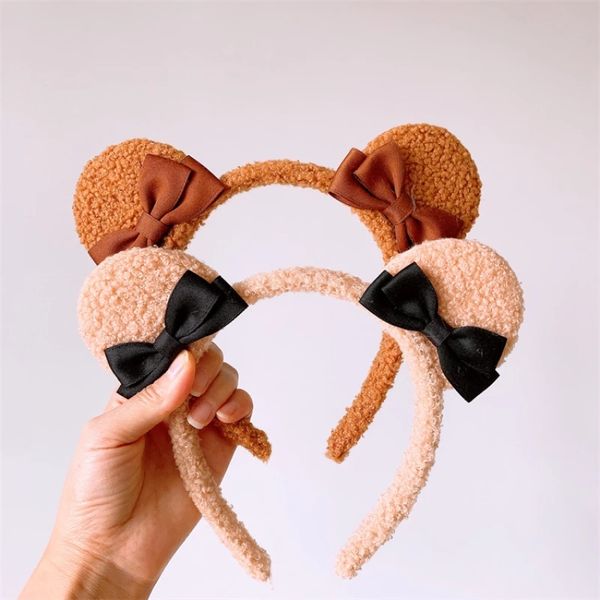new autumn and winter korean sweet girl baby headband headwear fashion children's cute cartoon bow plush bear ear hairband, Slivery;white
new autumn and winter korean sweet girl baby headband headwear fashion children's cute cartoon bow plush bear ear hairband, Slivery;white