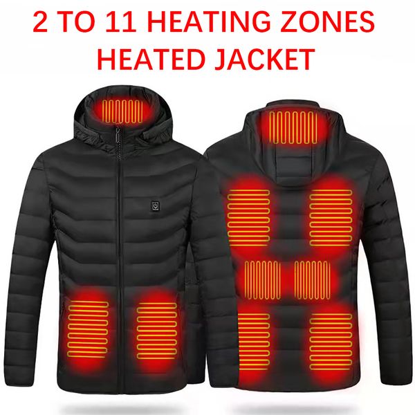 men's down parkas heated vest jacket washable usb charging hooded cotton coat electric heating warm outdoor camping hiking 221117, Black
men's down parkas heated vest jacket washable usb charging hooded cotton coat electric heating warm outdoor camping hiking 221117, Black