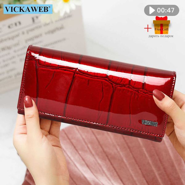 wallet gift genuine leather women magnetic hasp female long purse ladies coin purses fashion s women's money walet 221030, Red;black
wallet gift genuine leather women magnetic hasp female long purse ladies coin purses fashion s women's money walet 221030, Red;black